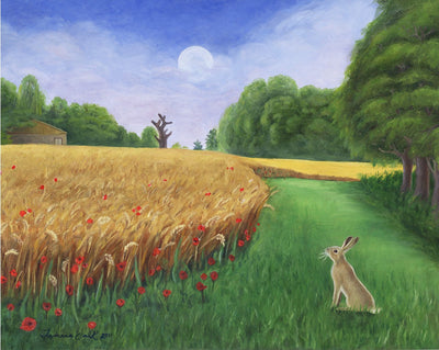 Hare's Path to the Moon, Illustration by Tamara Clark
