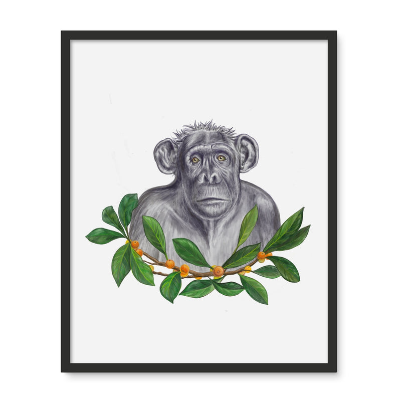 Chimp and Figs Framed Photo Tile