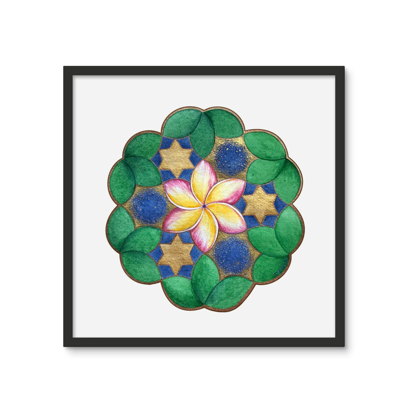 Circling Aloha Framed Photo Tile