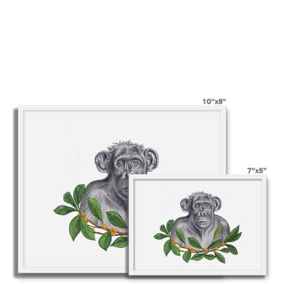 Chimp and Figs Framed Photo Tile