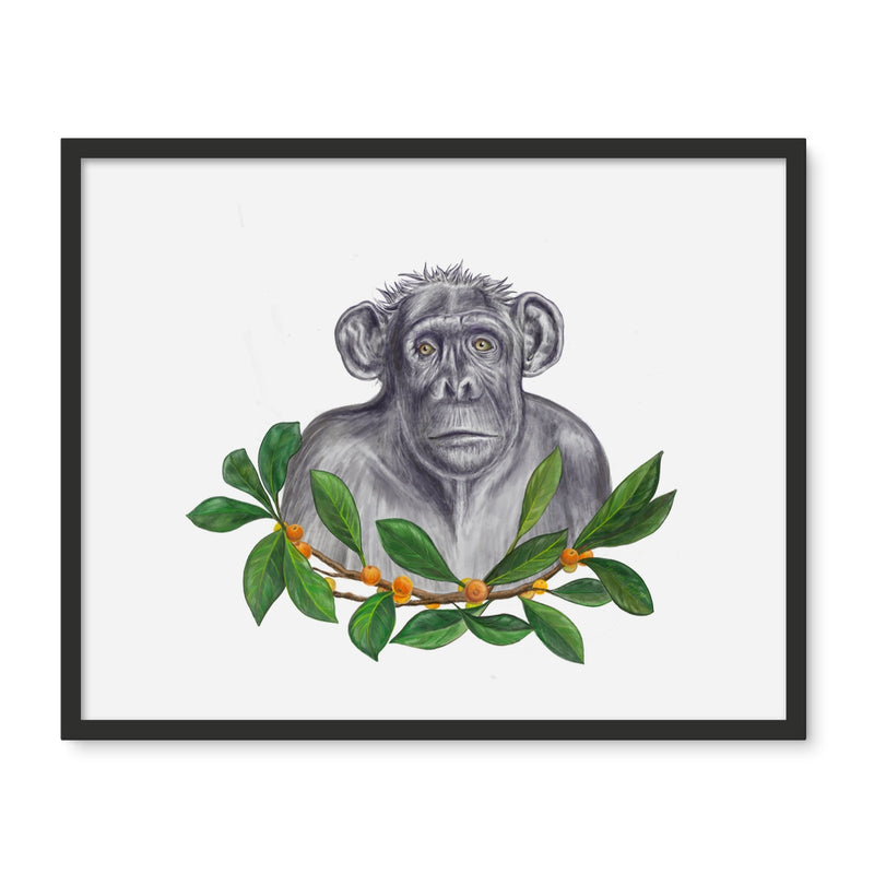 Chimp and Figs Framed Photo Tile