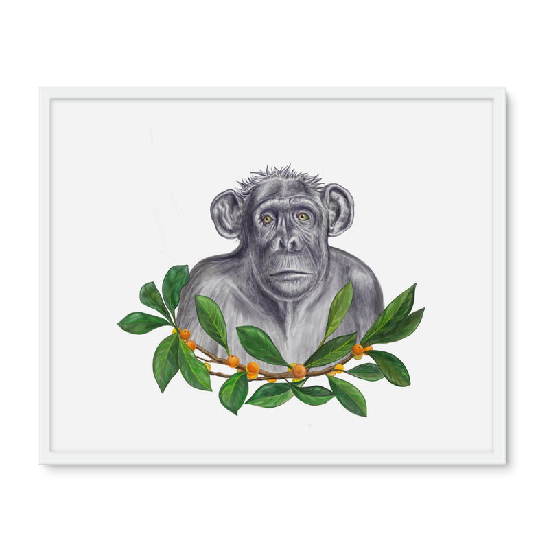 Chimp and Figs Framed Photo Tile