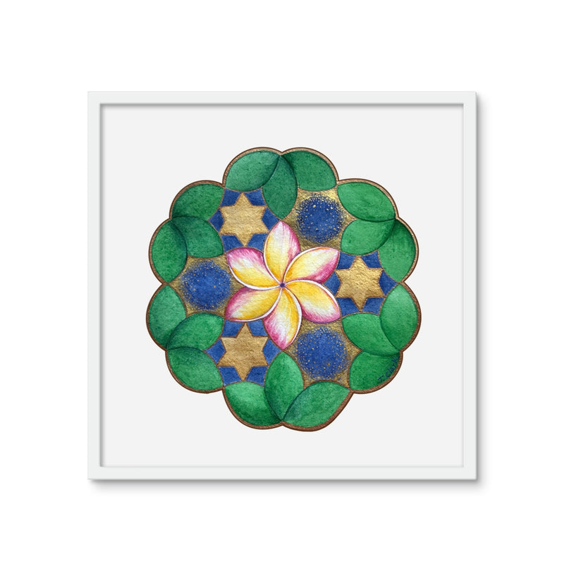 Circling Aloha Framed Photo Tile