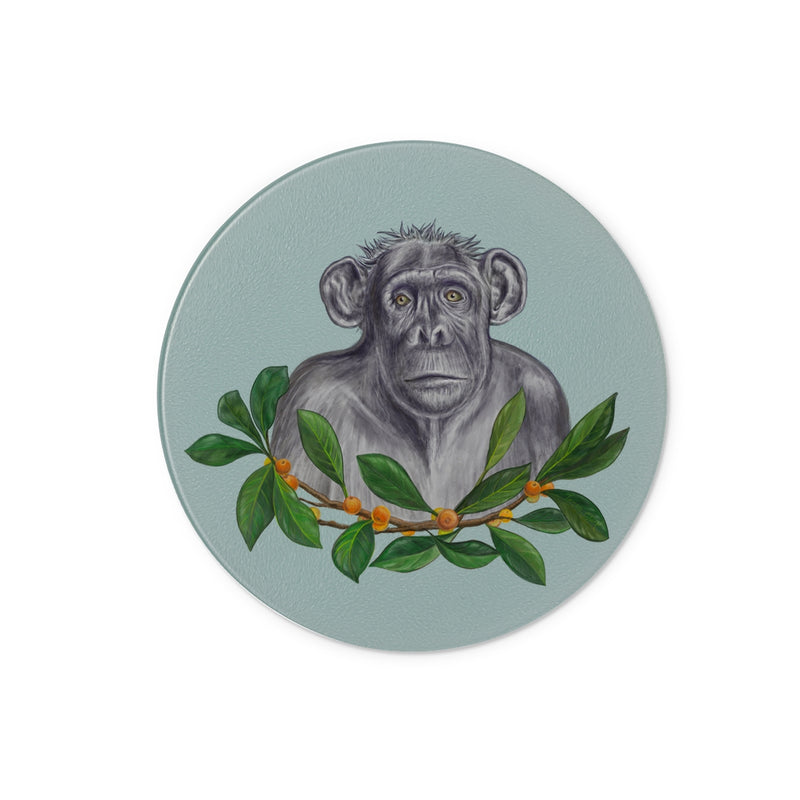 Chimp and Figs Glass Chopping Board