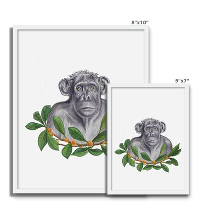 Chimp and Figs Framed Photo Tile