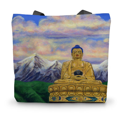 Golden Buddha Canvas Tote Bag