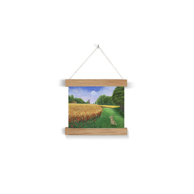 Hare's Path to the Moon Fine Art Print with Hanger