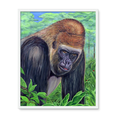 Gorilla gorilla  Framed Photo Tile