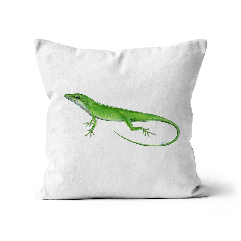 Green Anole Lizard Cushion