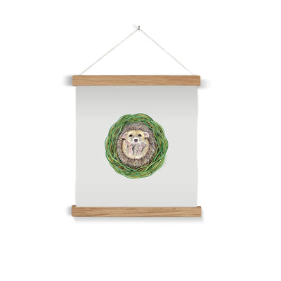 Hedgehog  Fine Art Print with Hanger