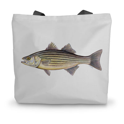 Striped Bass Canvas Tote Bag