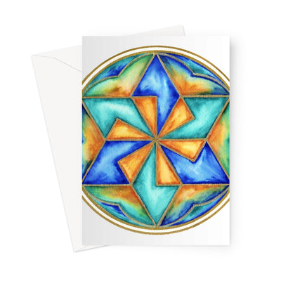 Star Mandala Greeting Card