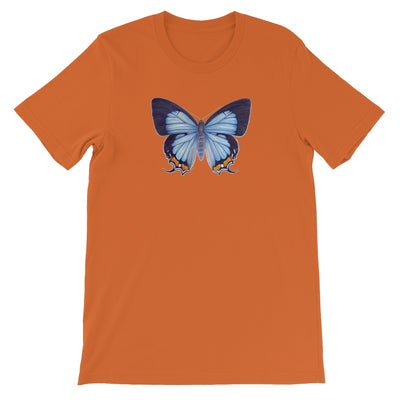 Imperial Blue Butterfly Unisex Short Sleeve T-Shirt