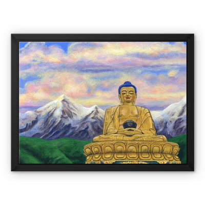 Golden Buddha Framed Canvas