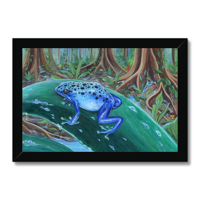 Blue Poison Dart Frog Framed Print