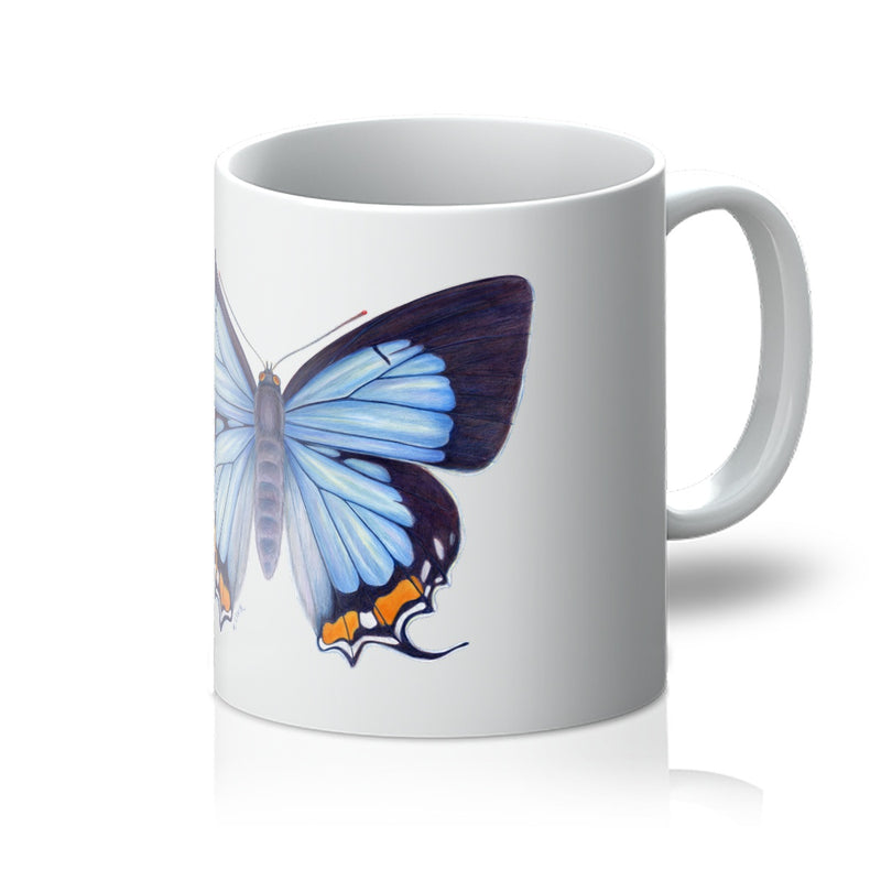Imperial Blue Butterfly Mug