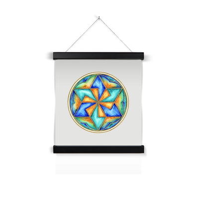 Star Mandala Fine Art Print with Hanger