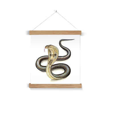 Indian Cobra Fine Art Print with Hanger