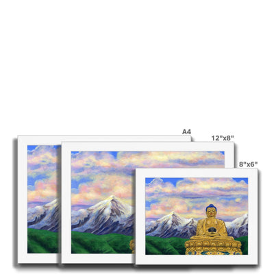 Golden Buddha Framed Print
