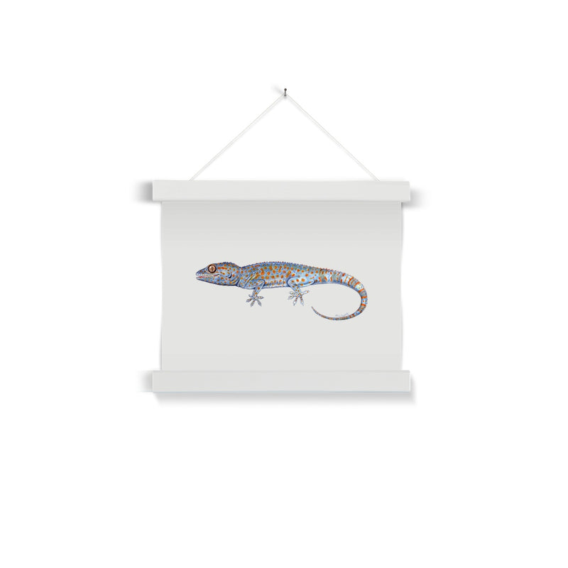 Tokay Gecko Fine Art Print with Hanger