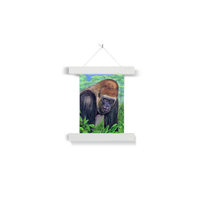Gorilla gorilla  Fine Art Print with Hanger