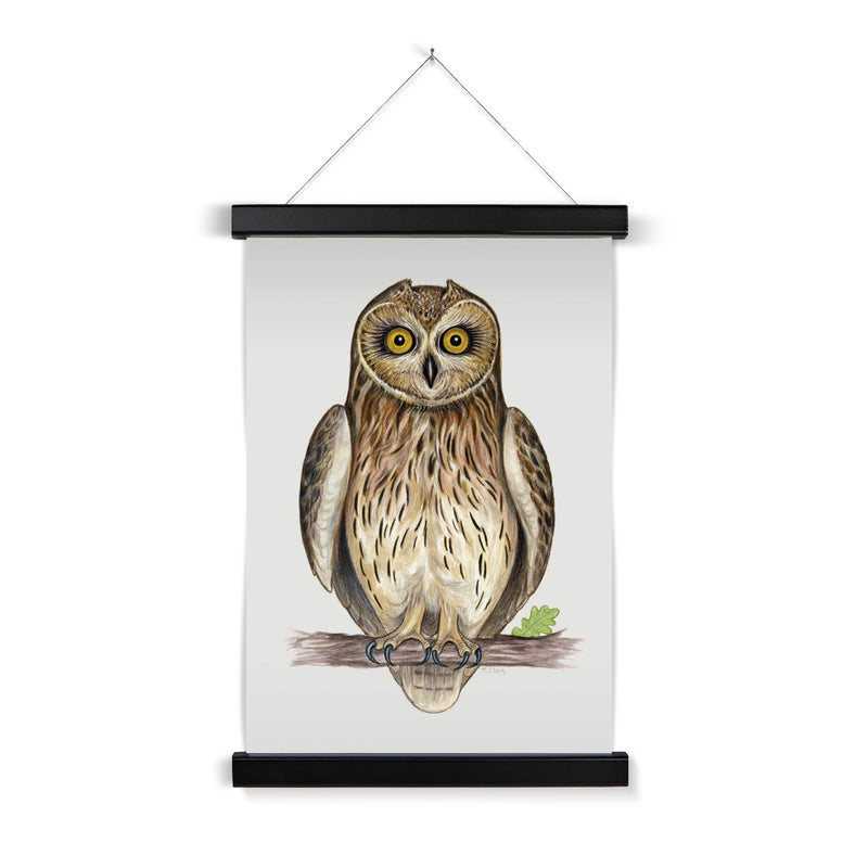 Short-eared Owl Fine Art Print with Hanger