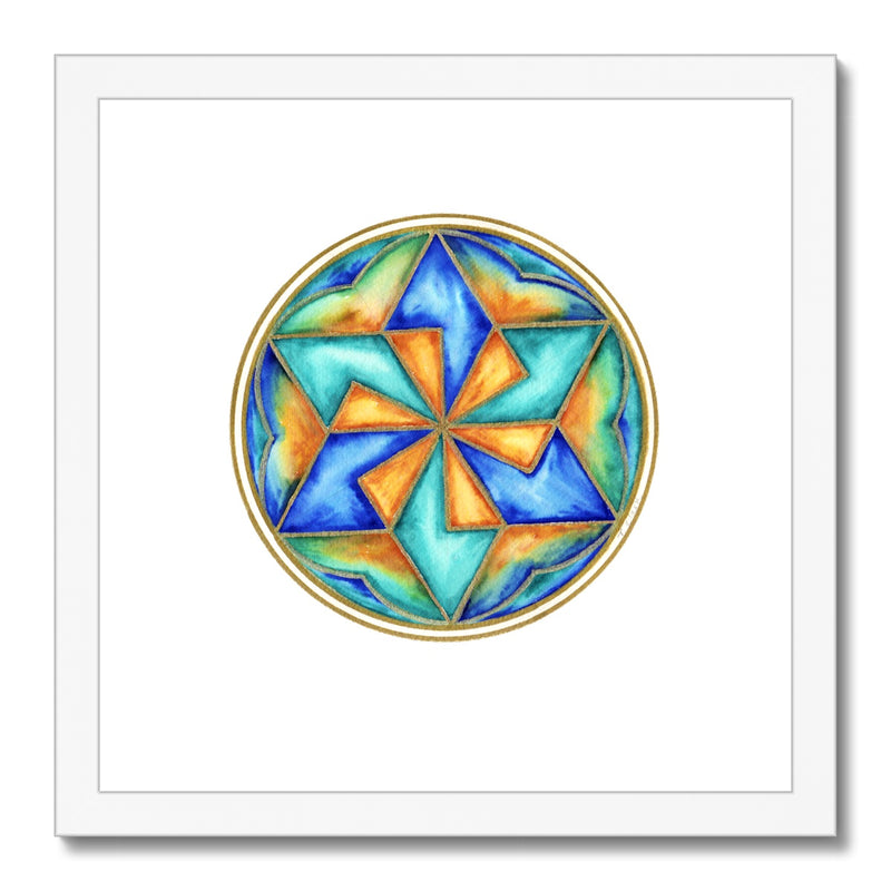 Star Mandala Framed Print