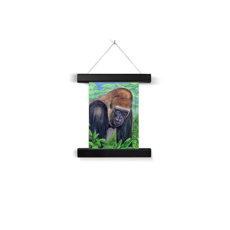 Gorilla gorilla  Fine Art Print with Hanger