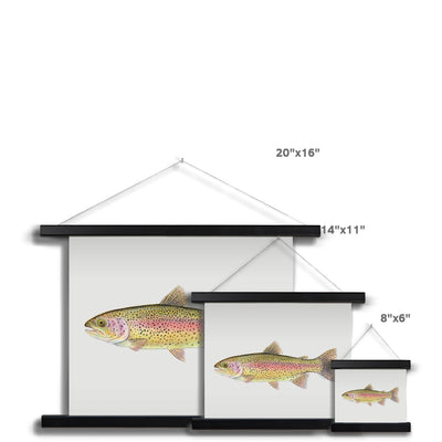 Rainbow Trout Fine Art Print with Hanger