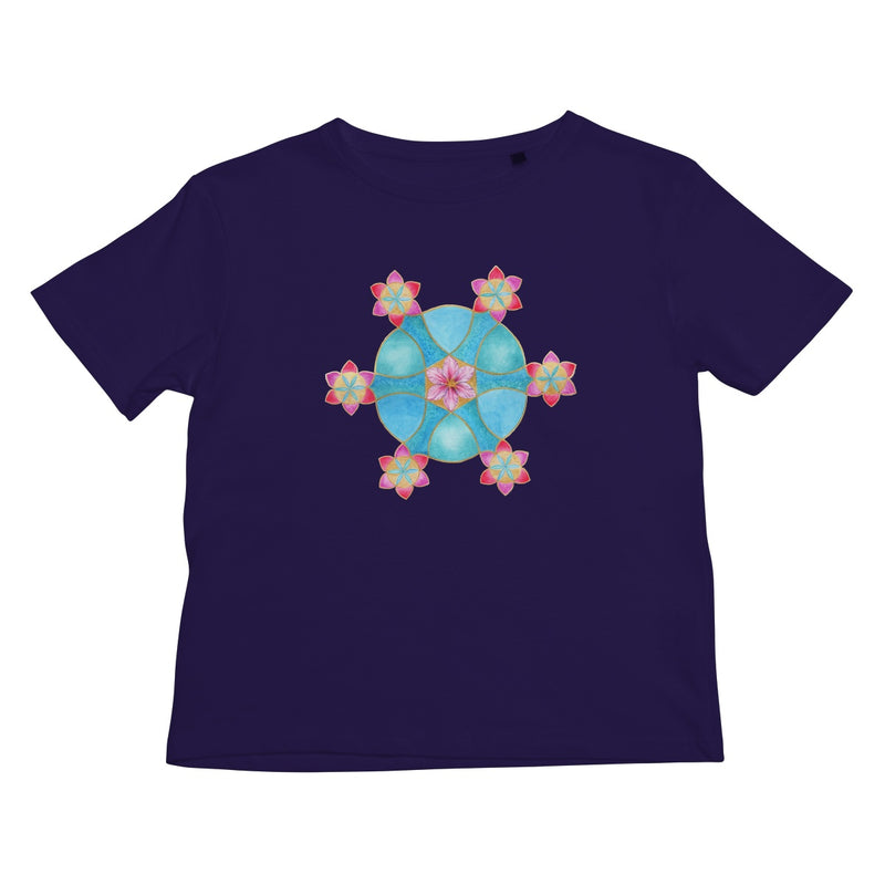 Spinning Sixes & Clematis  Kids T-Shirt