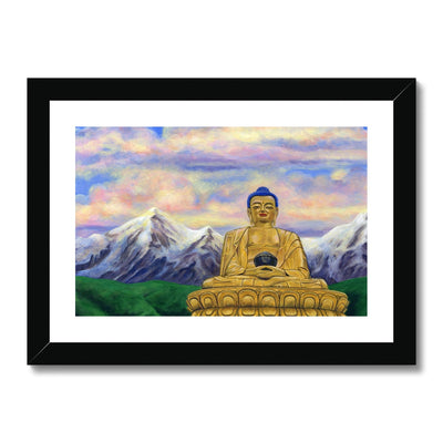Golden Buddha Framed & Mounted Print