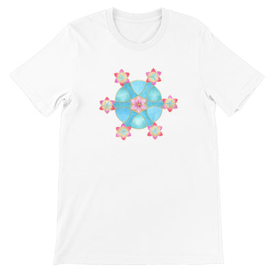 Spinning Sixes & Clematis  Unisex Short Sleeve T-Shirt