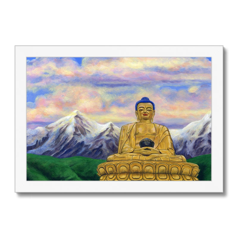 Golden Buddha Framed Print