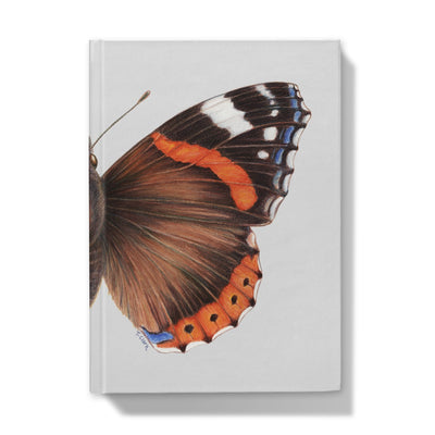 Red Admiral Butterfly Hardback Journal
