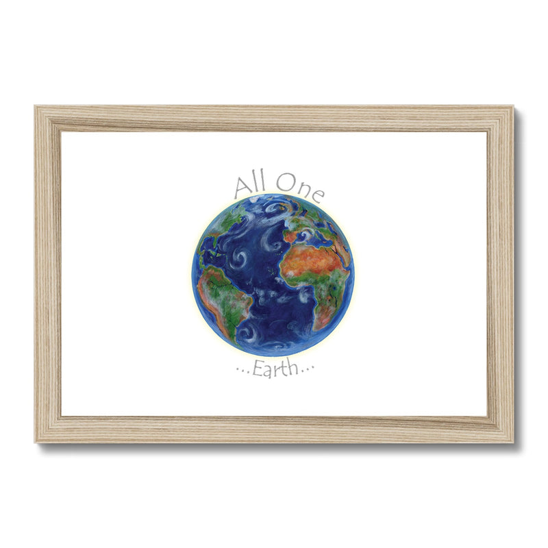 All One Earth Framed & Mounted Print