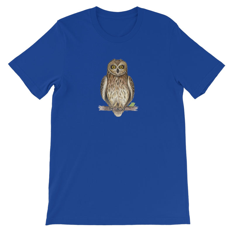 Short-eared Owl Unisex Short Sleeve T-Shirt