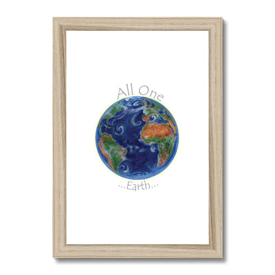 All One Earth Framed & Mounted Print