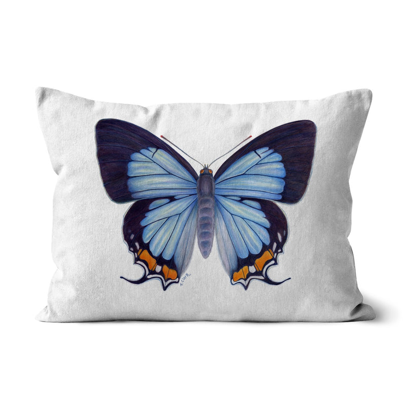 Imperial Blue Butterfly Cushion