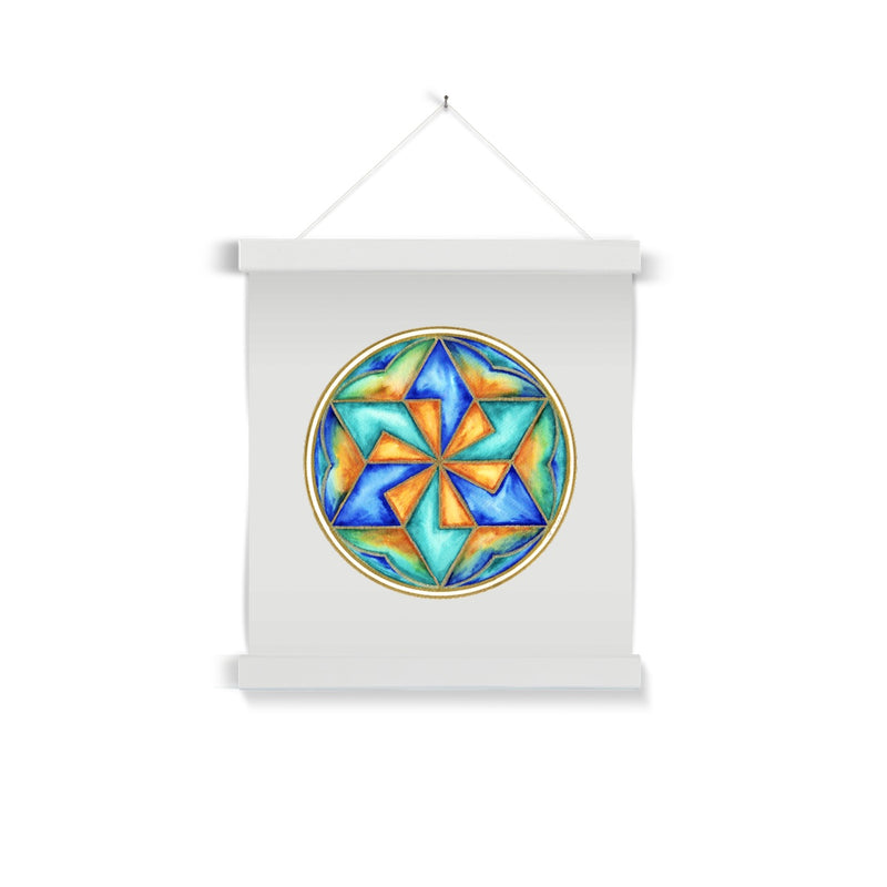 Star Mandala Fine Art Print with Hanger