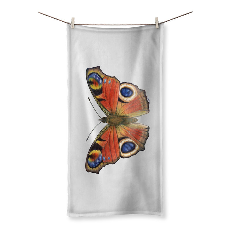 Peacock Butterfly Towel