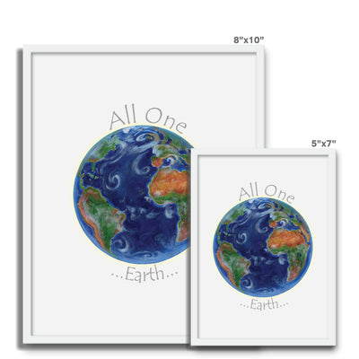 All One Earth Framed Photo Tile