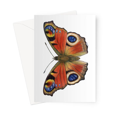 Peacock Butterfly Greeting Card