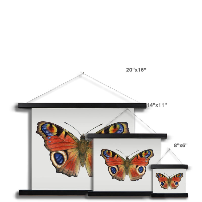 Peacock Butterfly Fine Art Print with Hanger