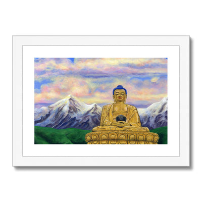 Golden Buddha Framed & Mounted Print