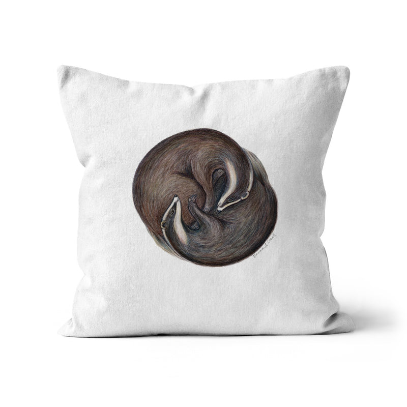 Yin Yang Badgers Cushion