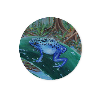 Blue Poison Dart Frog Glass Chopping Board