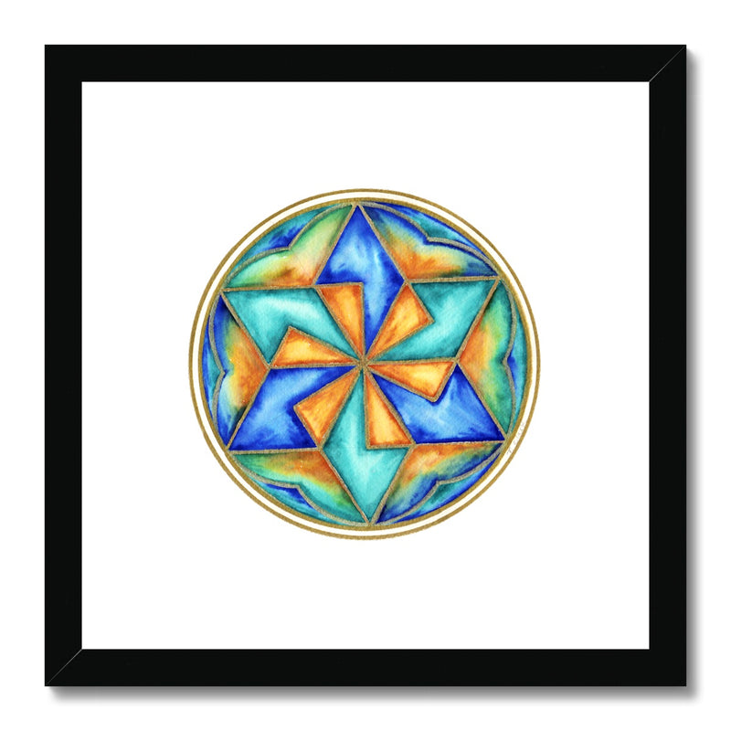 Star Mandala Framed Print