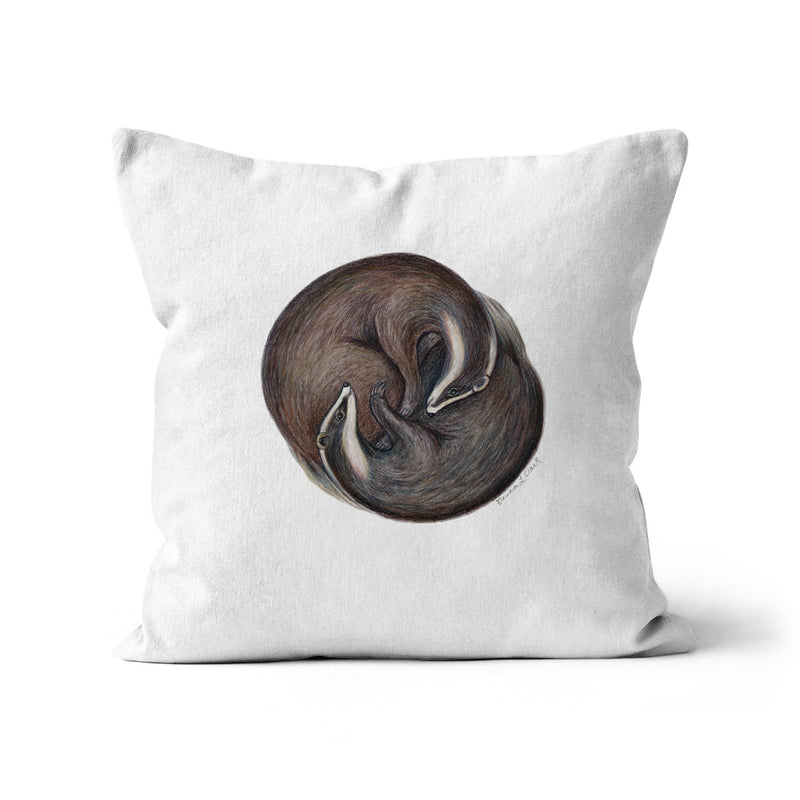 Yin Yang Badgers Cushion