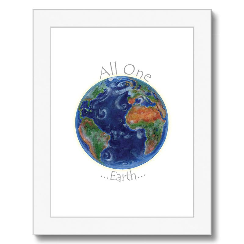 All One Earth Framed Print