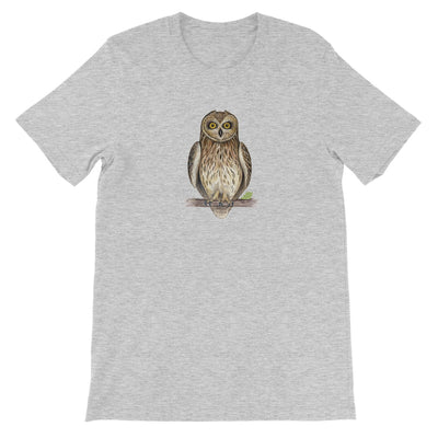 Short-eared Owl Unisex Short Sleeve T-Shirt